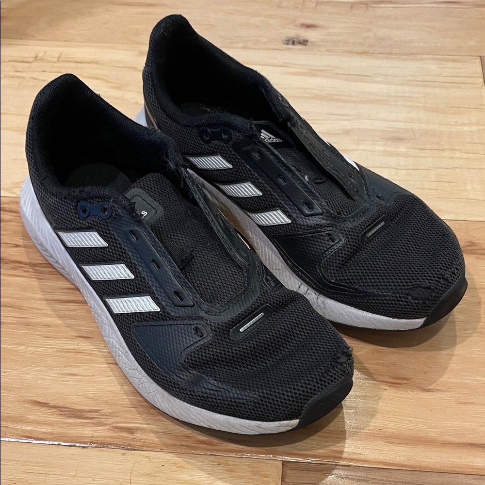 Adidas Black and White Athletic Shoes